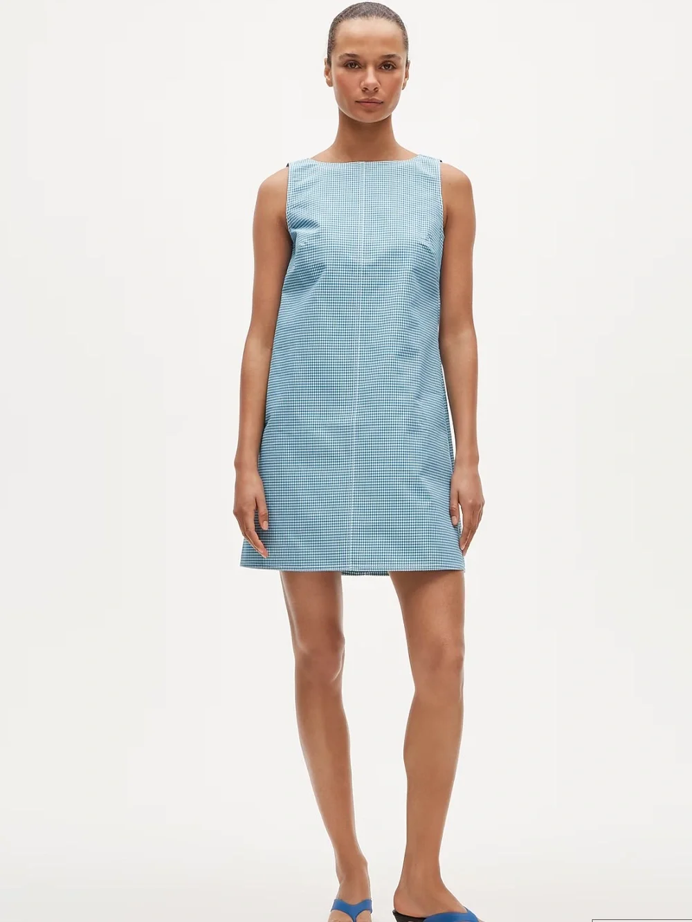 J.Crew Billie dress in gingham double cotton poplin CU776